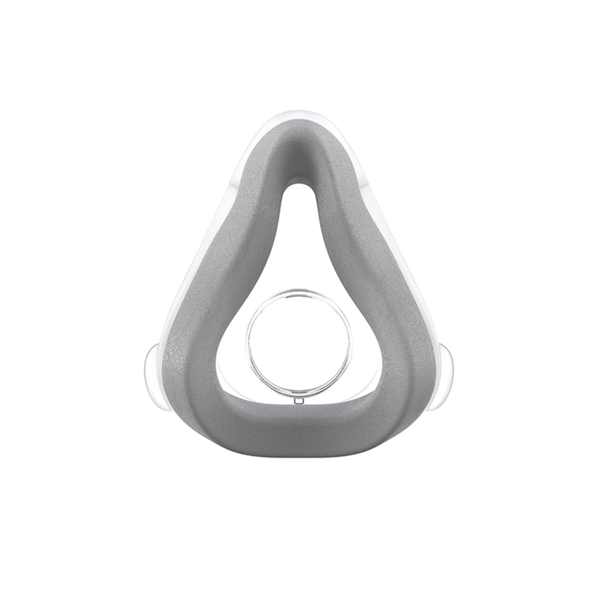 ResMed AirTouch F20 full face mask cushion, grey memory foam, front view