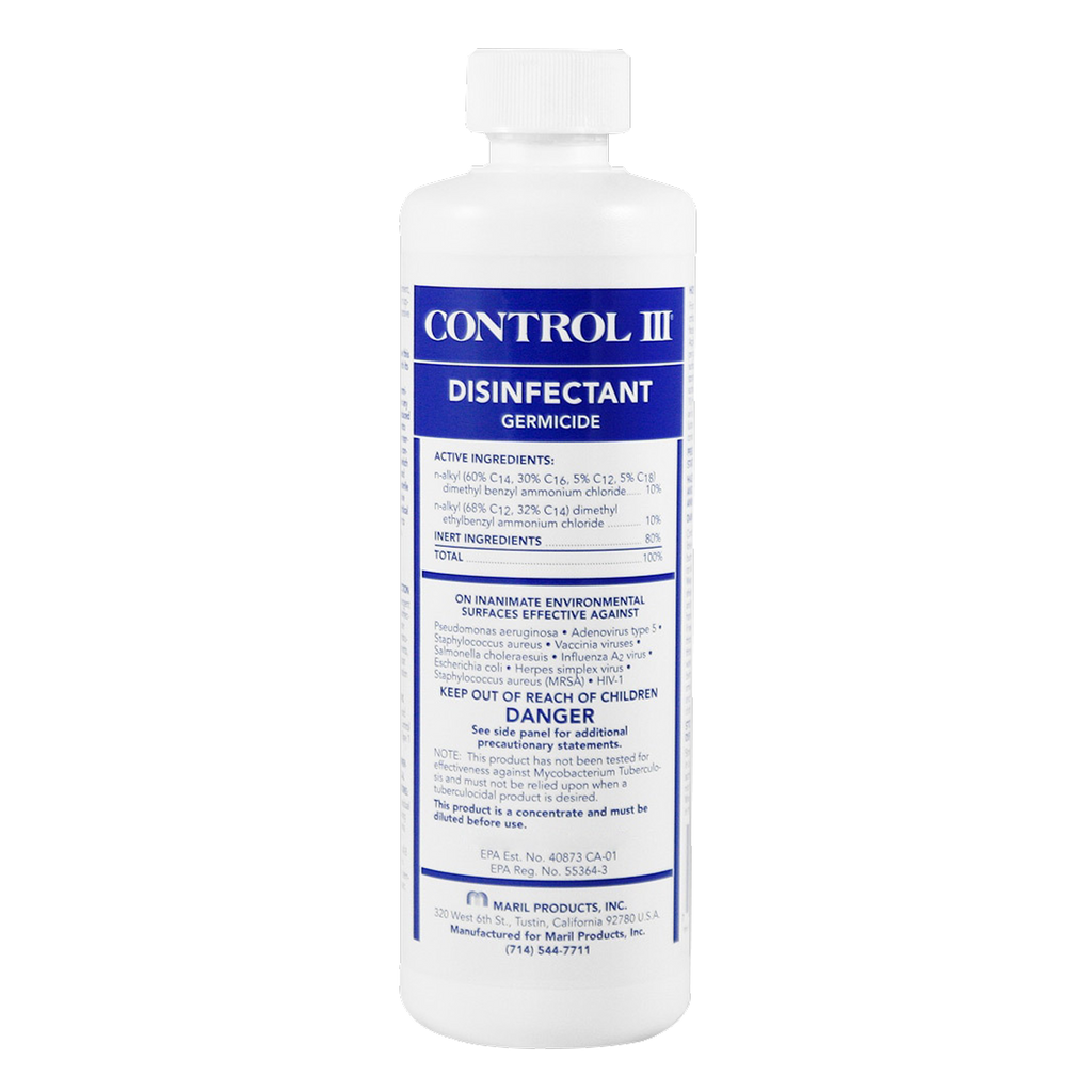 Product image for Control III Disinfectant CPAP Cleaning Solution - 16 oz Concentrate