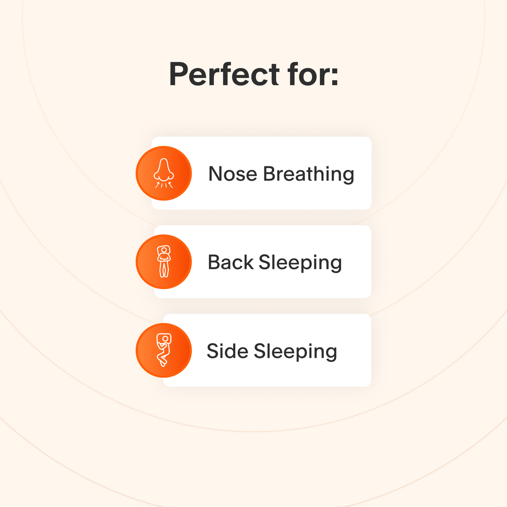 This mask is perfect for nose breathers who sleep on their back or side.