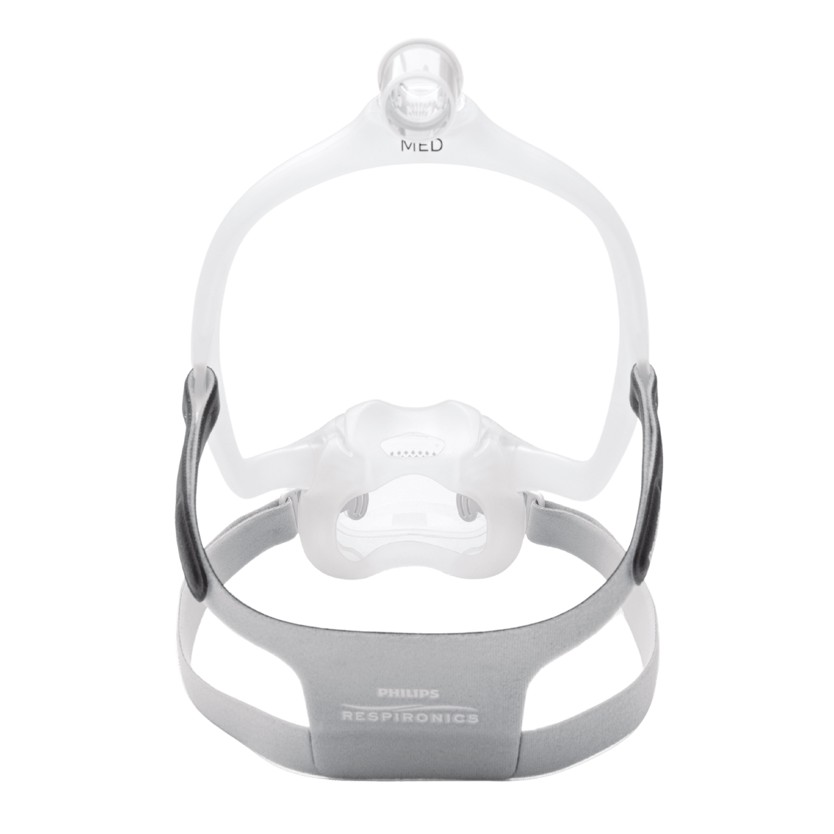 Dreamwear full face mask shown from the rear, focused on the low profile cushion that touches the wearer's face