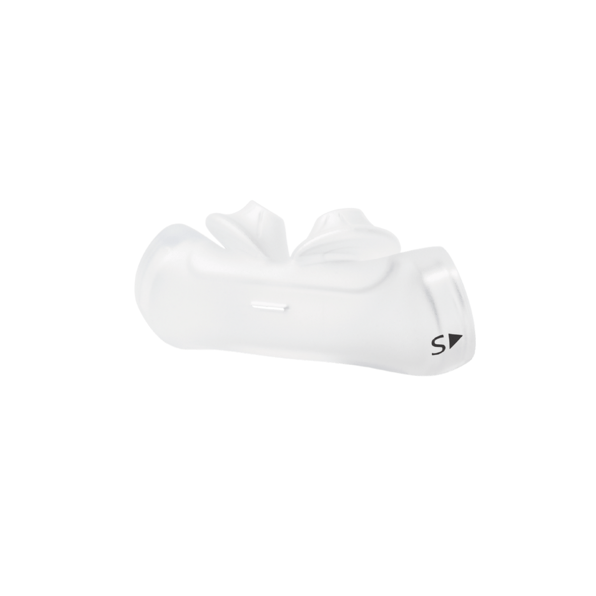 closeup of the small nasal pillows for the dreamwear mask